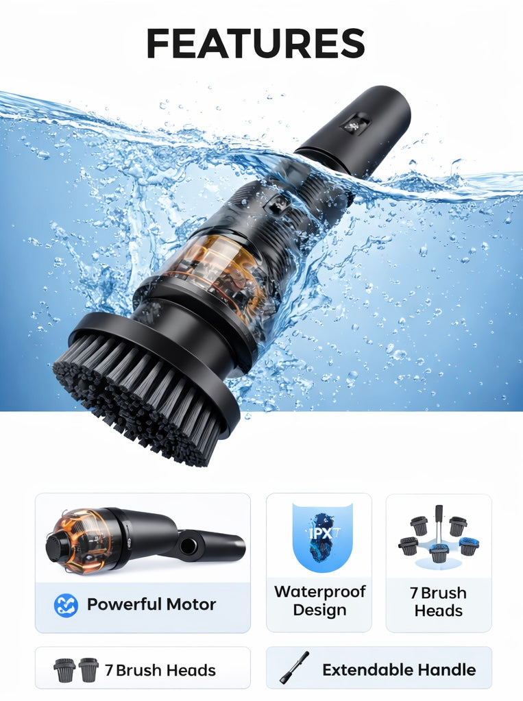 Spinora TurboScrub™ Electric Cleaner